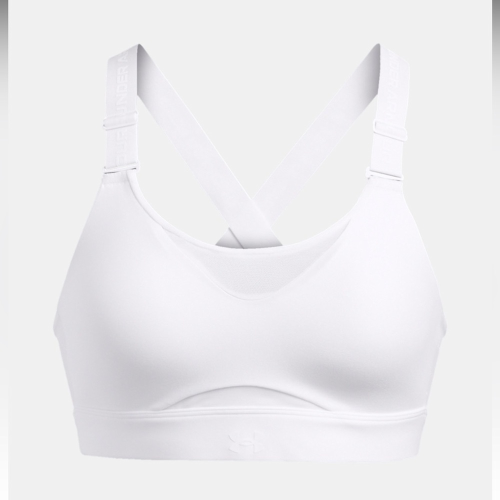 Under Armour Infinity 2.0 White Sports Bra